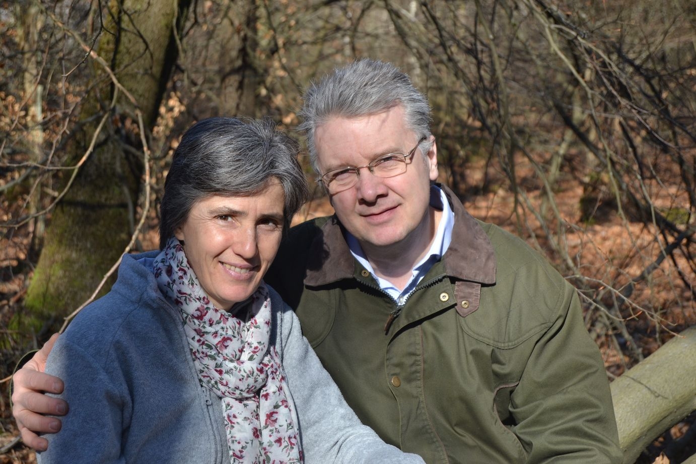 De gastheren van het Château de la Saulinière, Sabine en Renaud